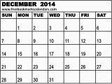 Blank December 2014 Calendar Template Printable Blank Calendar December 2014 New Calendar