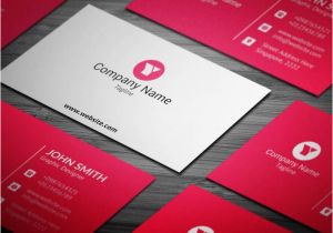 Blank Editable Business Card Templates Free Red Corporate Business Card Template Visitenkarten