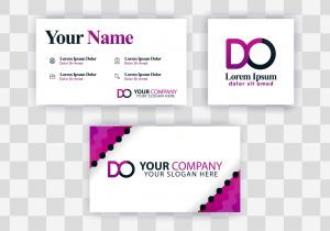 Blank Editable Business Card Templates Od Letter Logo Business Card Template
