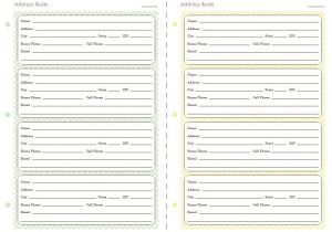 Blank Email Template to Print Use these Printable Address Pages In Your Planner Free