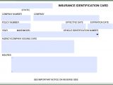 Blank Fillable social Security Card Template Blank Auto Insurance Card Template Template 1 Resume