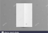Blank Half Fold Card Template Blank Vertical A4 Leaflet Cover On Gray Background Bi Fold