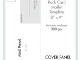 Blank Half Fold Card Template the Interesting 8 X 9 Rack Brochure Template Half Fold