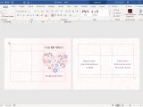 Blank Half Fold Card Template Word Mother S Day Templates for Microsoft Office