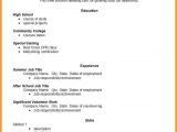 Blank High School Resume Template 5 Blank High School Resume Template Professional Resume