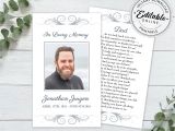 Blank Prayer Card Template Free Editable Funeral Prayer Card Template Printable Memorial