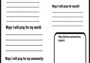 Blank Prayer Card Template Free Printable Prayer Journals for Kids with Images Kids