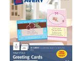 Blank Quarter-fold Greeting Card Template Avery Greeting Cards Inkjet Printers 20 Blank Cards and Envelopes 5 5 X 8 5 Folded 3265