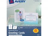 Blank Quarter-fold Greeting Card Template Avery Quarter Fold Greeting Cards 4 14 X 5 12 White Pack Of