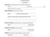 Blank Resume form for Job Application Image Result for Blank Resume Fill Up form Student