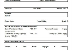Blank Resume form for Job Application Pdf Blank Job Application 8 Free Word Pdf Documents