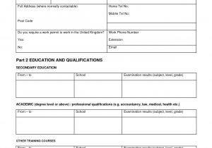 Blank Resume form for Job Application Printable Blank Application for Employment Application