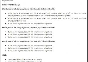 Blank Resume format for Job Blank Resume format for Job Free Samples Examples