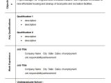 Blank Space On Resume Blank Resume Templates 32 Free Samples Examples