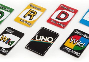 Blank Uno Wild Card Rules Uno Card Game Retro Edition by Mattel