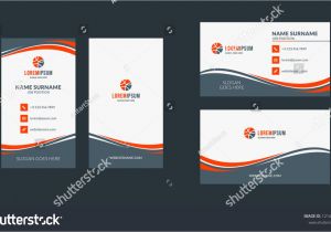 Blank Vertical Business Card Template Double Sided Creative Business Card Template Portrait and