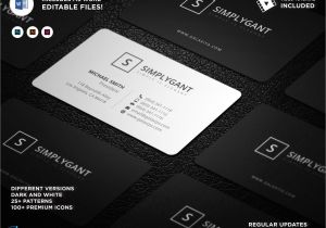 Blank Visiting Card Design Psd Simple Professional Business Cards Docx Doc Imdl Updates