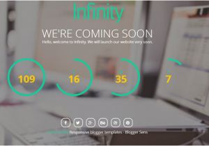 Blogger Coming soon Template Infinity Coming soon Free Templates and themes