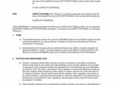 Board Member Contract Template Agreement for Chairman Of Board Of Directors Template