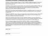 Board Of Directors Contract Template Board Resolution Authorizing Agreements Renewal Template