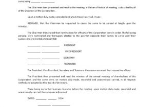 Board Of Directors Contract Template How to Structure A Meeting with Meeting Minutes topics