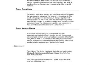 Board Policy Manual Template Board Of Directors Policy Manual Template Templates