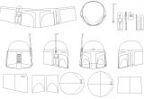 Boba Fett Armor Template Boba Fett Helmet Blueprints Templates Star Wars because