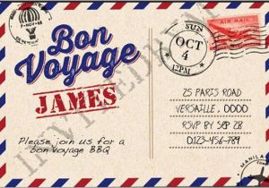 Bon Voyage Invitation Templates Free Bon Voyage Party Invitation