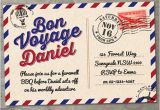 Bon Voyage Invitation Templates Free Items Similar to Bon Voyage Farewell Printable Invitation