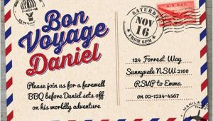Bon Voyage Invitation Templates Free Items Similar to Bon Voyage Farewell Printable Invitation