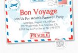 Bon Voyage Invitation Templates Free Items Similar to Travel Farewell Party Invitation Bon