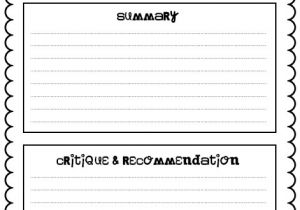 Book Review Template Elementary 20 Best Images Of Summary Book Report Worksheet Chapter