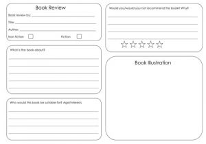 Book Review Template Elementary Book Review Template by Bora Bora Teaching Resources Tes