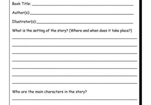 Book Review Template Elementary Free Book Report form