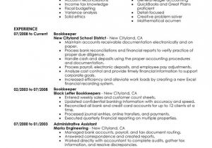 Bookkeeping Resumes Samples Unforgettable Bookkeeper Resume Examples to Stand Out