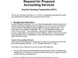 Bookkeeping Services Proposal Template Request for Proposal Accounting Services Enterprise