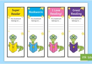 Bookworm Bookmark Template Bookworm Bookmarks Bookmarks Reading Read