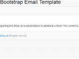 Bootstrap 3 Email Template Bootstrap Email Template Bootstrap