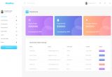 Bootstrap 4 No Border Card Bluebox Dashboard Dribble Design Challenge Code Review