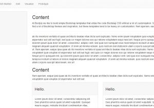 Bootstrap Full Width Template Bootstrap Blue Template Fixed Sidebar Header Snippet