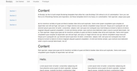 Bootstrap Full Width Template Bootstrap Blue Template Fixed Sidebar Header Snippet