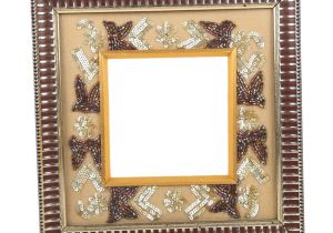 Border Card for Picture Frames Aaina Home Decor Small Embroidery Work with Bigger Border