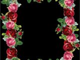 Border Card for Picture Frames Frames Borders Flora Floral Flowers Clipart Roses