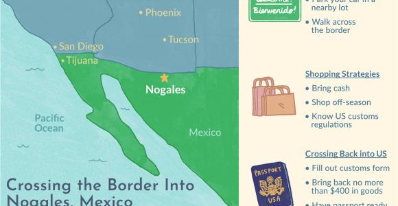 Border Crossing Card Number Location Crossing the Border Into Nogales sonora Mexico