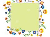 Border Design for Greeting Card Illustration About Mexican Flower Frame Border Design with