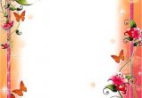 Border Design for Greeting Card Page Border S for Projects with Flowers Collection 57 and