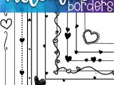 Border Design for Menu Card Valentines Day Page Borders with Images Doodle Borders