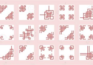 Border Designs for A Card Chinese Knots Border and Frame for Use In Greeting Card