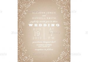 Border Images for Wedding Card Baby S Breath Border Cardstock Inspired Invitation Zazzle