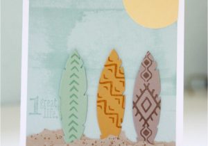 Border Paper Punches for Card Making Pinterest Inspired Card Everybody S Going Surfin Cards